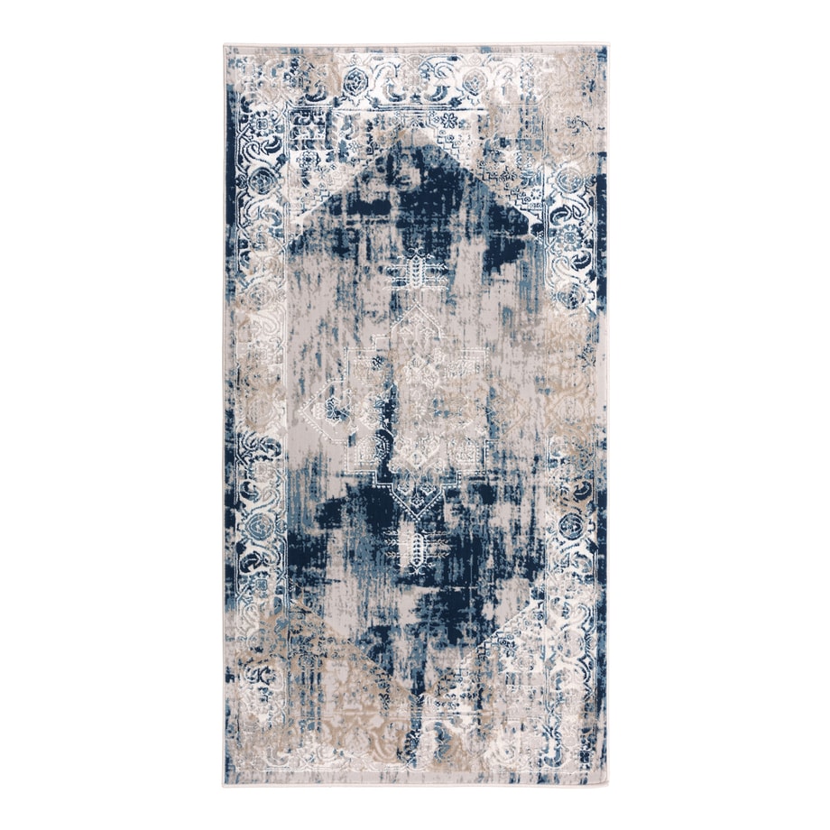 Dywan vintage niebieski MONAKO 80x150 cm - 1