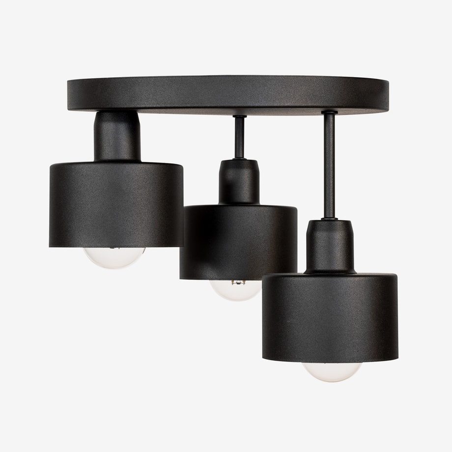 Lampa sufitowa czarna BARI 3 - 1