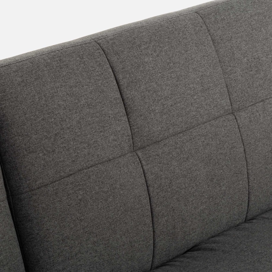 Sofa podwójnie rozkładana szara LUBERTO - 10