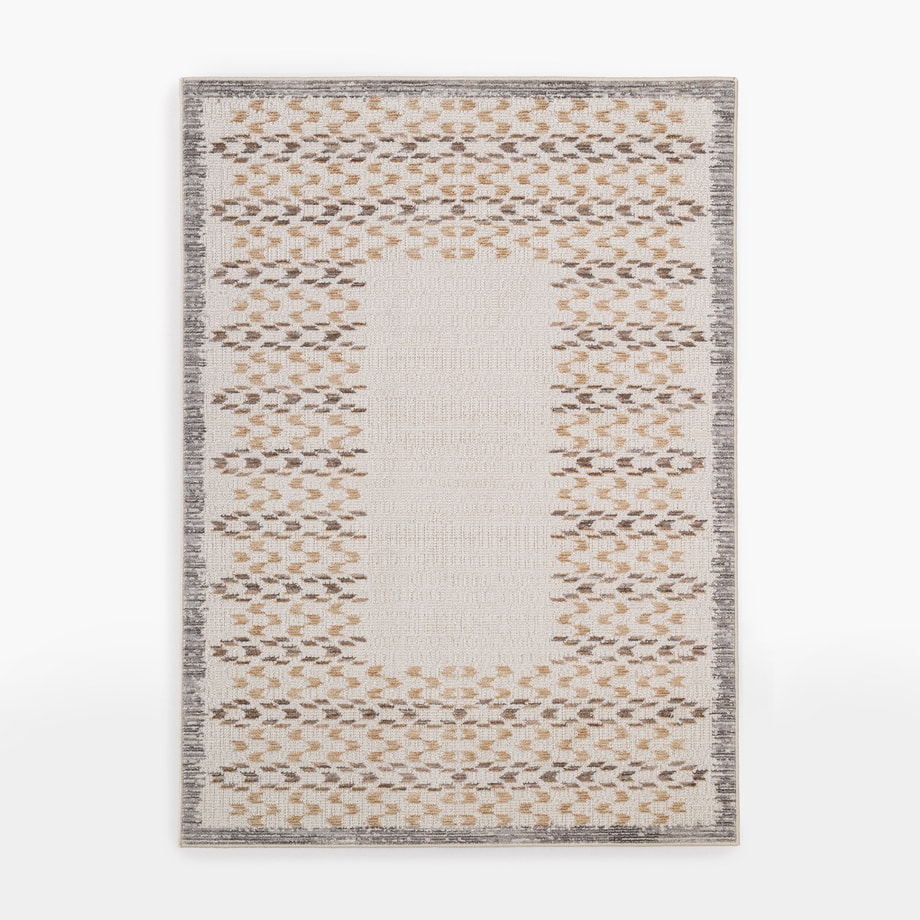Dywan geometryczny LUSSO, szary, 160x230 cm - 1