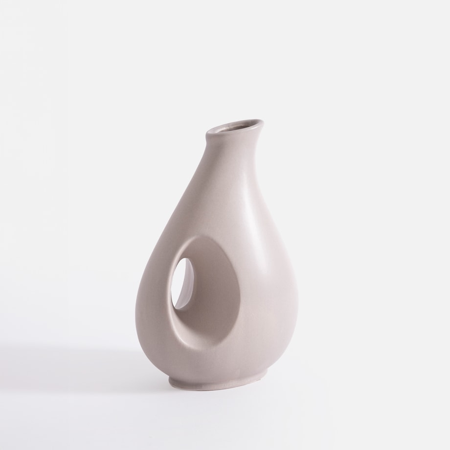 Wazon nowoczesny szary 20 cm - 1