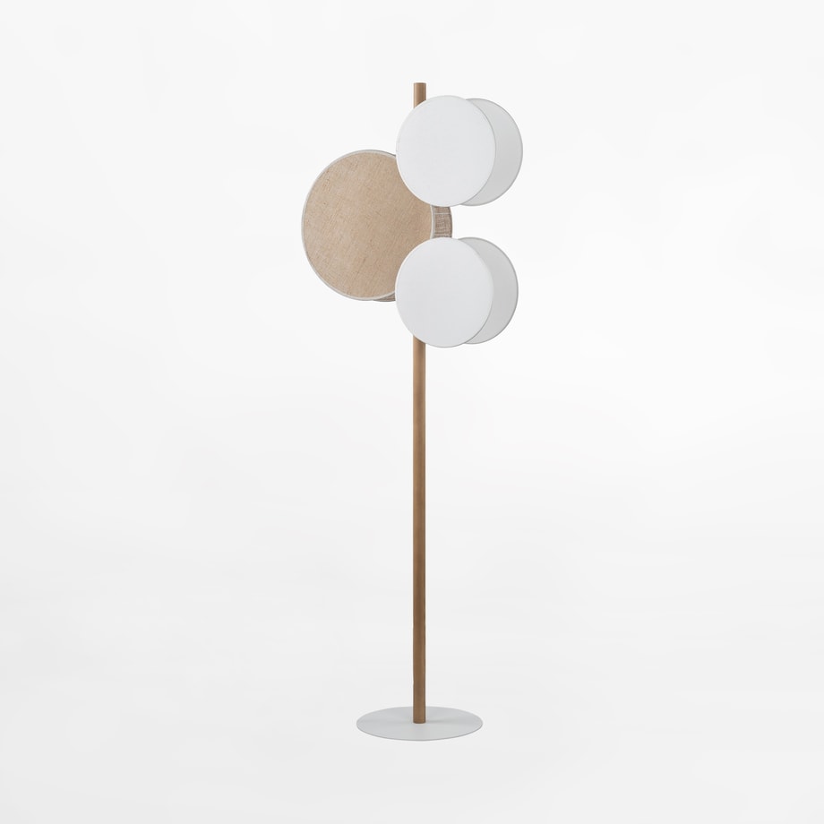 Lampa podłogowa boho abażur PULSE - 1
