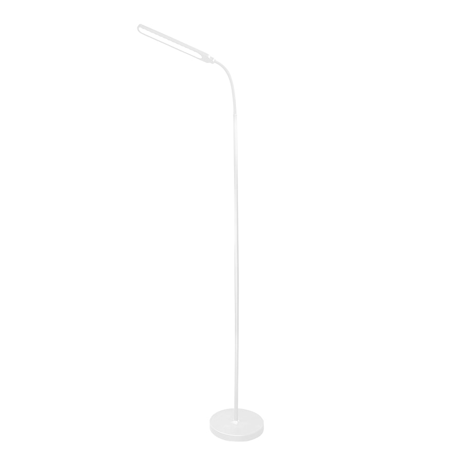 Lampa podłogowa LED minimalistyczna biała - 1