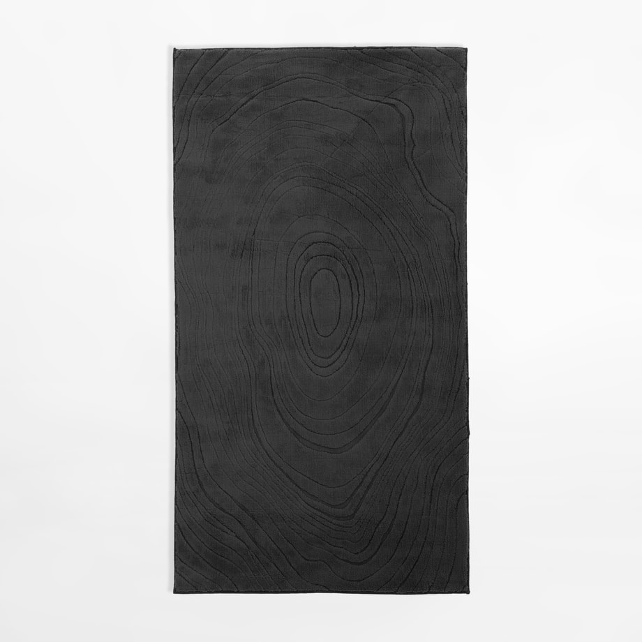 Nowoczesny dywan ACTION, czarny, 80x150 cm - 1
