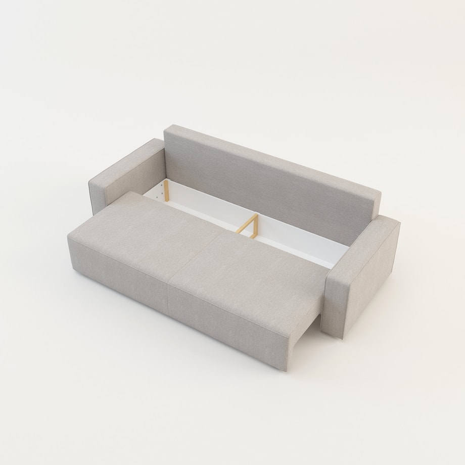 Sofa 3-osobowa rozkładana SPARK popielata - 6