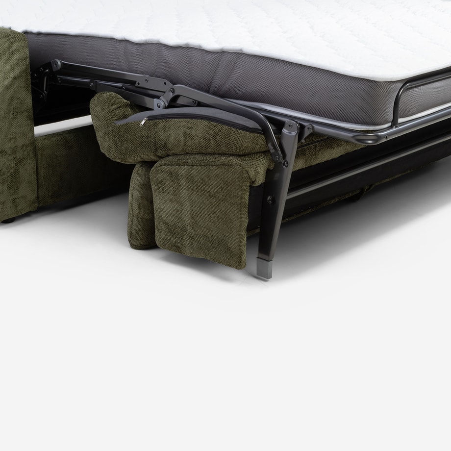 Sofa rozkładana 2,5-osobowa ciemnozielona BELVITO - 12