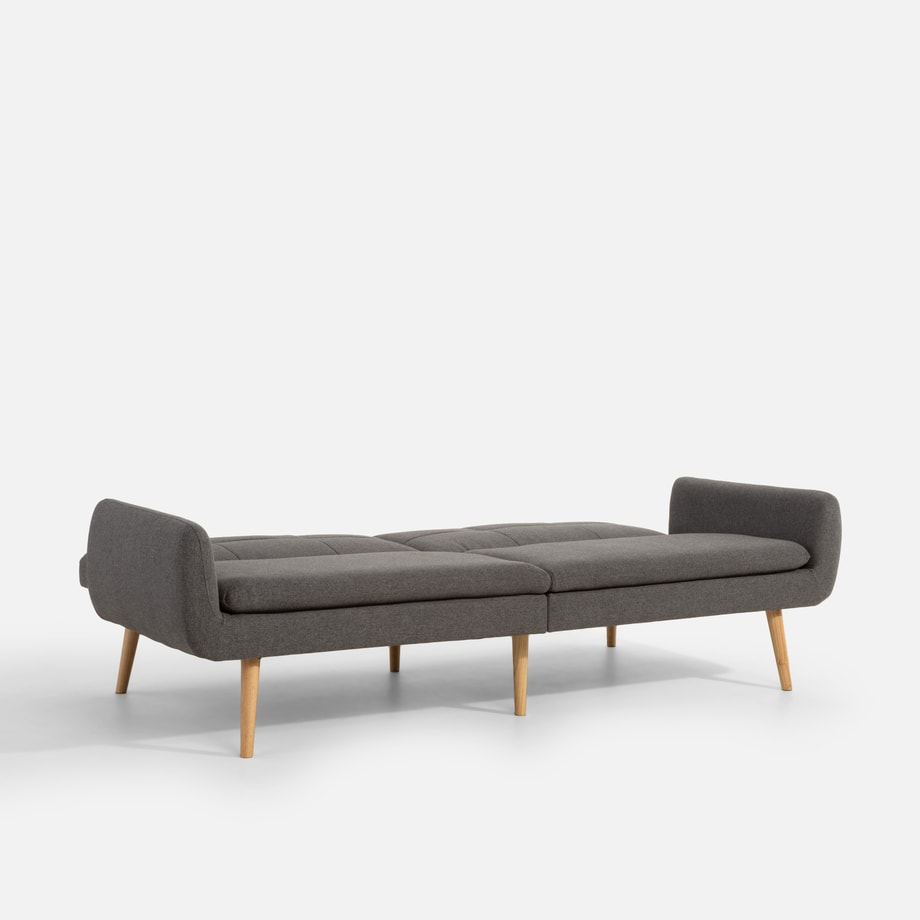 Sofa podwójnie rozkładana szara LUBERTO - 8