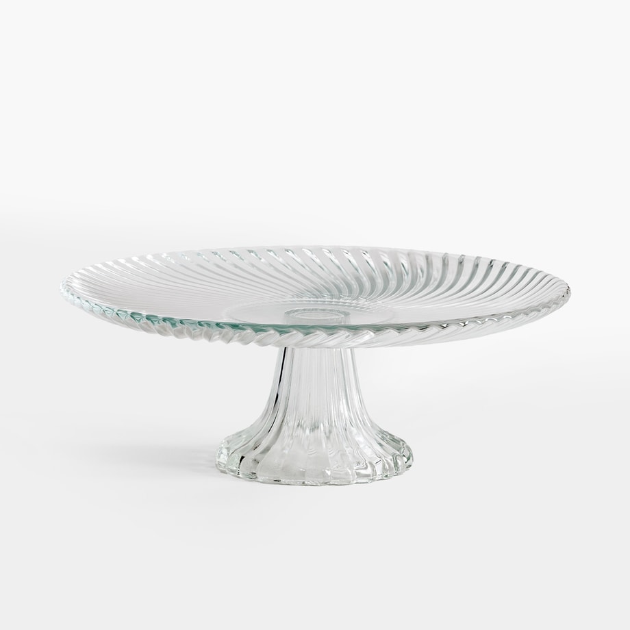 Patera szklana na nóżce, 26 cm - 1