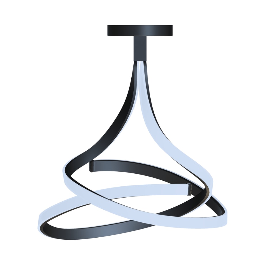 Lampa sufitowa LED czarna VISO 60 cm - 1
