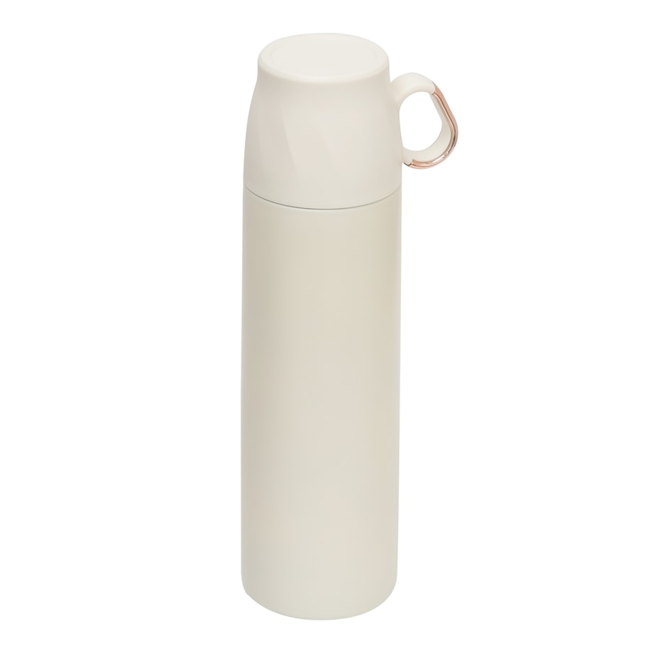 Termos z zakrętką w kształcie filiżanki biały 500 ml - 1