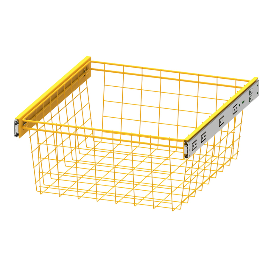 Kosz wysuwany żółty KIDDON do szaf ADBOX 50 cm - 1