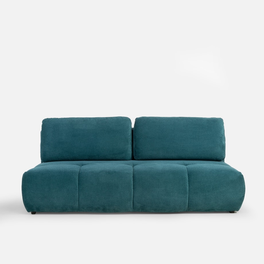 Sofa 3-osobowa rozkładana turkusowa VELA - 1