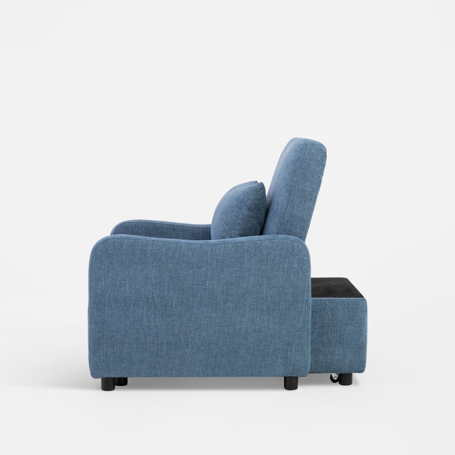 Sofa rozkładana 1-osobowa niebieska KLANNE - 8