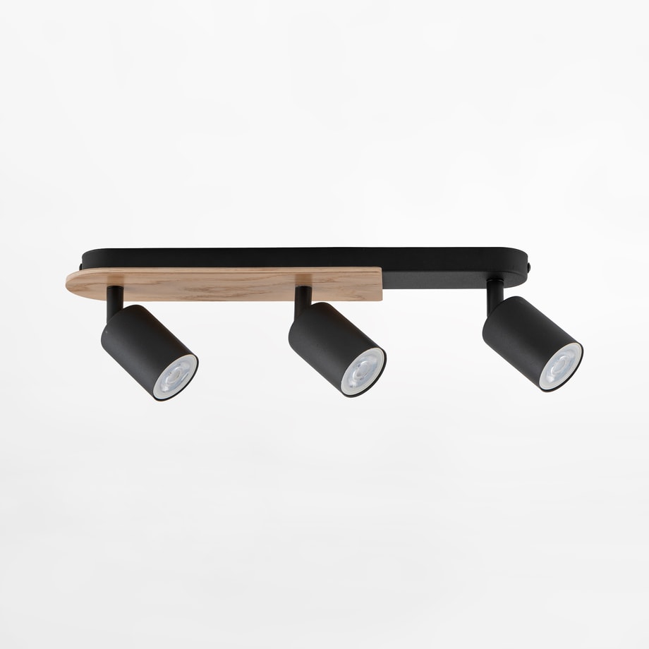 Listwa podwieszana rustykalna 3 spoty COVER WOOD - 1
