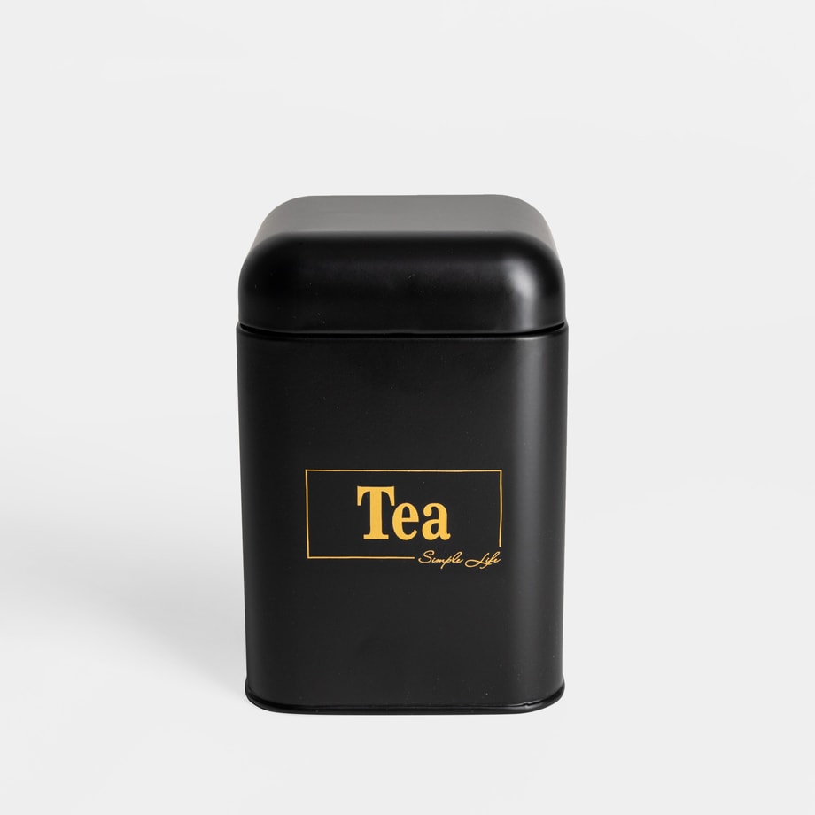 Pojemnik kuchenny czarny TEA 19 cm  - 1
