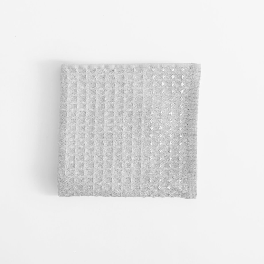 Ręcznik kuchenny jasnoszary WAFEL 40x60 cm - 1