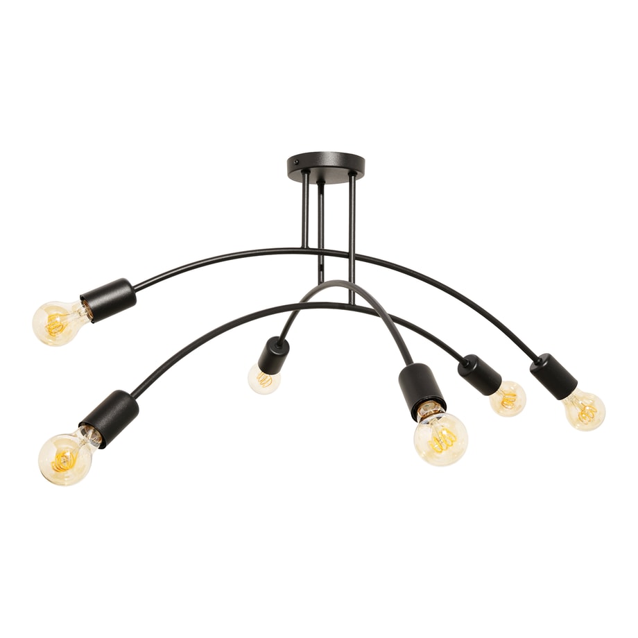 Lampa sufitowa loftowa czarna KORTE 6 - 1