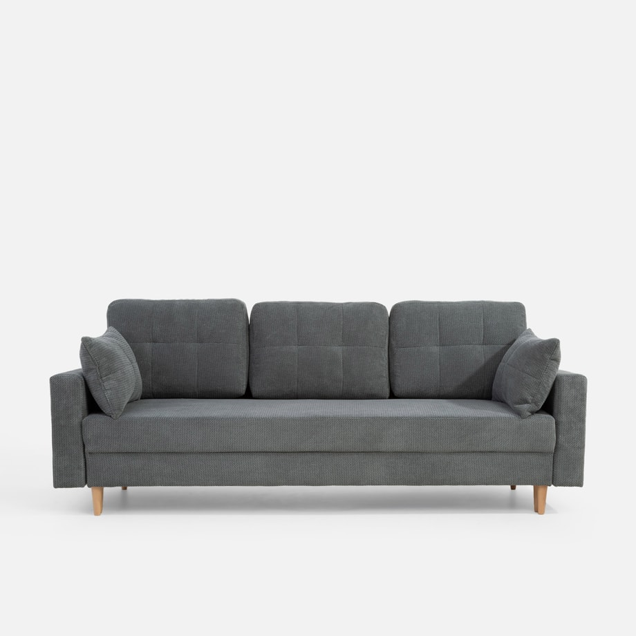Sofa rozkładana szara AURA - 1
