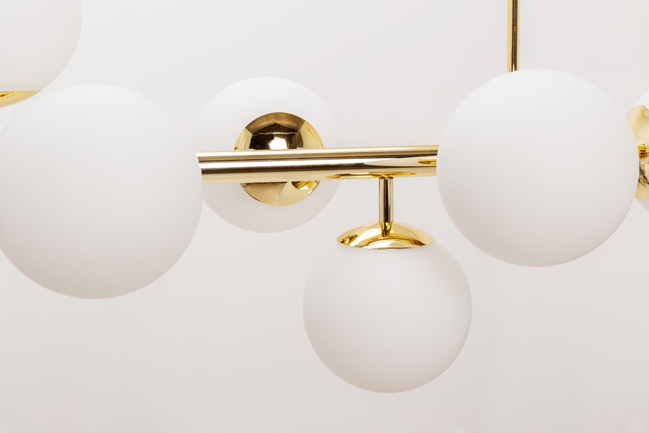 Lampa wisząca kule złota MEFISTO 8 - 5