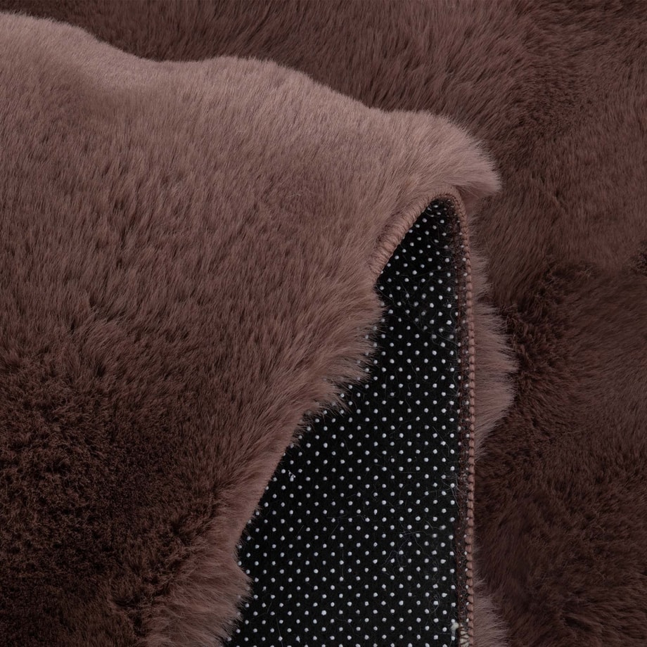 Dywan rabbit BUBBLE brązowy, 120 cm - 2