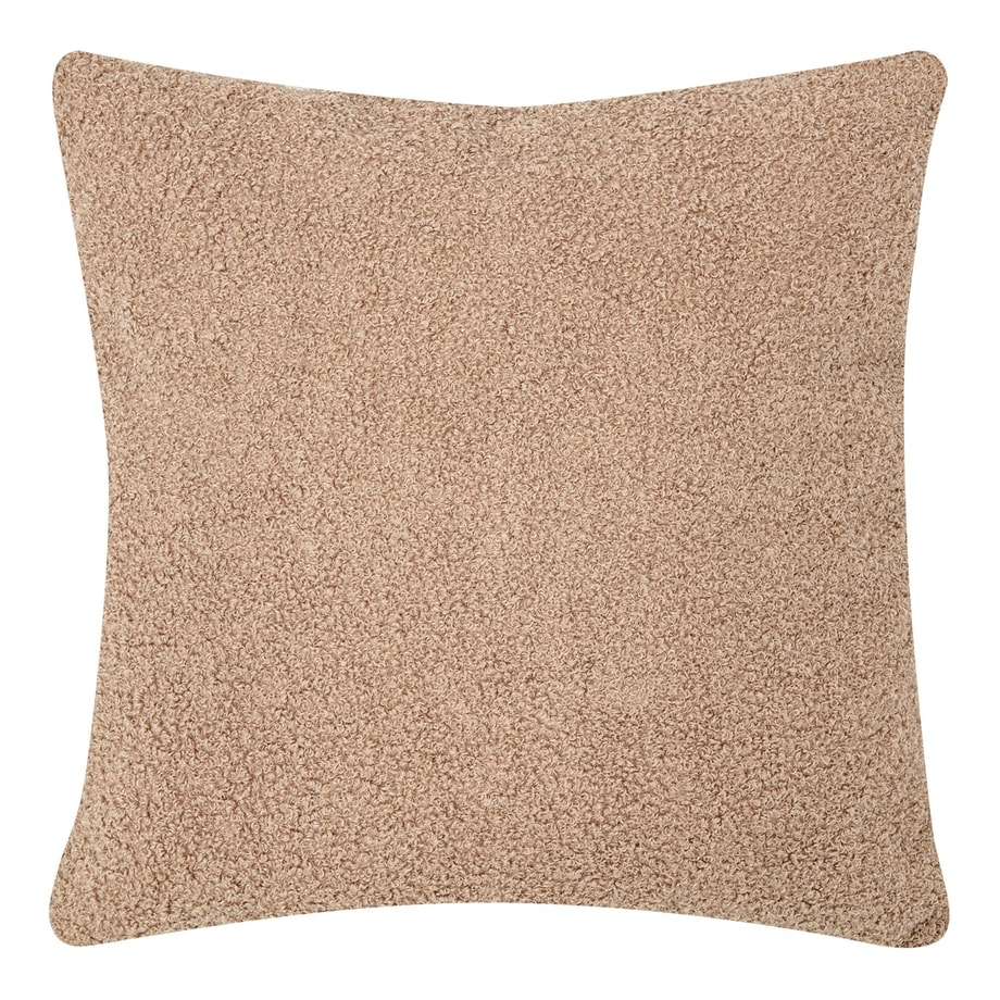 Poduszka dekoracyjna karmelowa BOUCLE 45x45 cm - 1