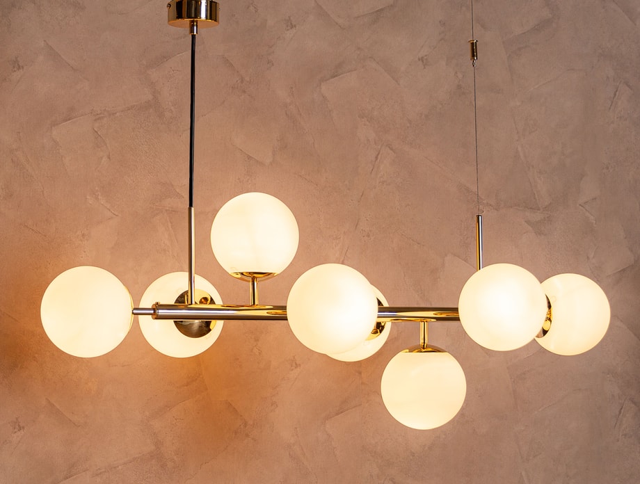 Lampa wisząca kule złota MEFISTO 8 - 6
