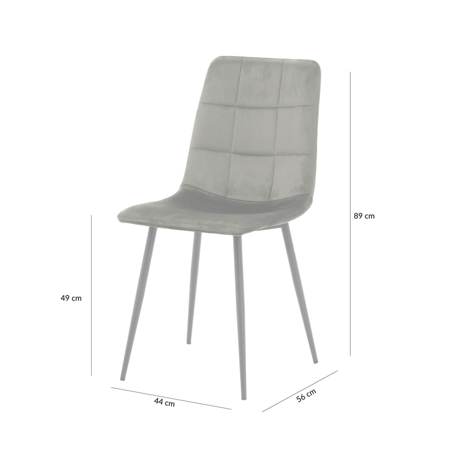 Krzesło tapicerowane zielone FOLVIO - 6