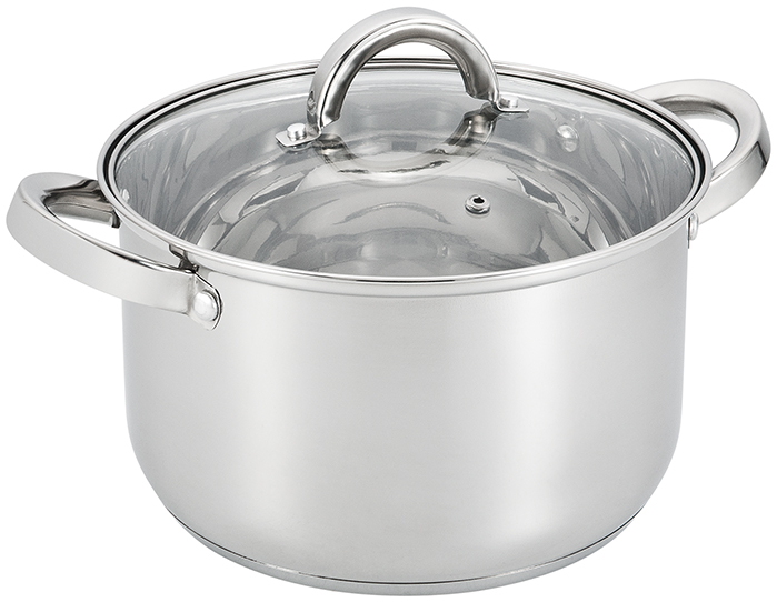 Garnek ze stali nierdzewnej srebrny GAMMA 4,6 l - 1