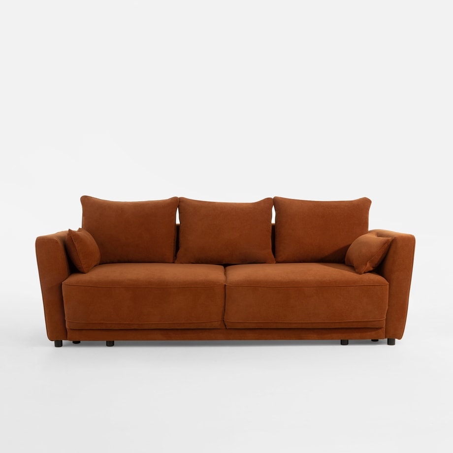 Sofa 3-osobowa pomarańczowa ANDORA - 1