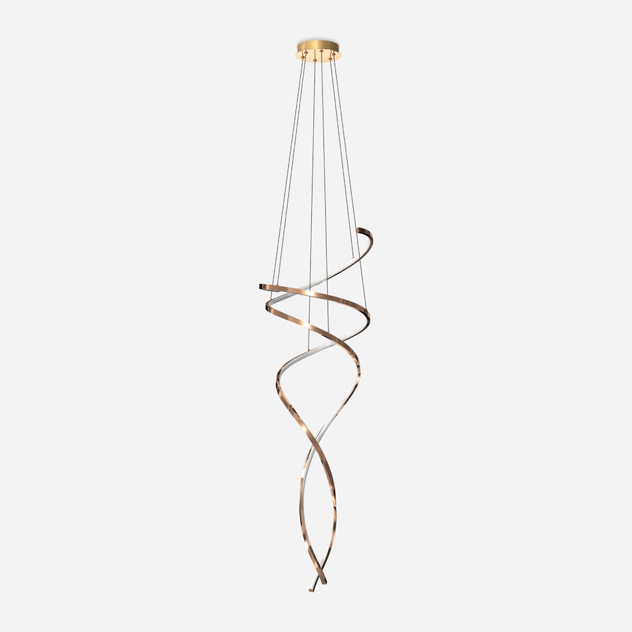 Lampa wisząca złota COCO na pilota - 1