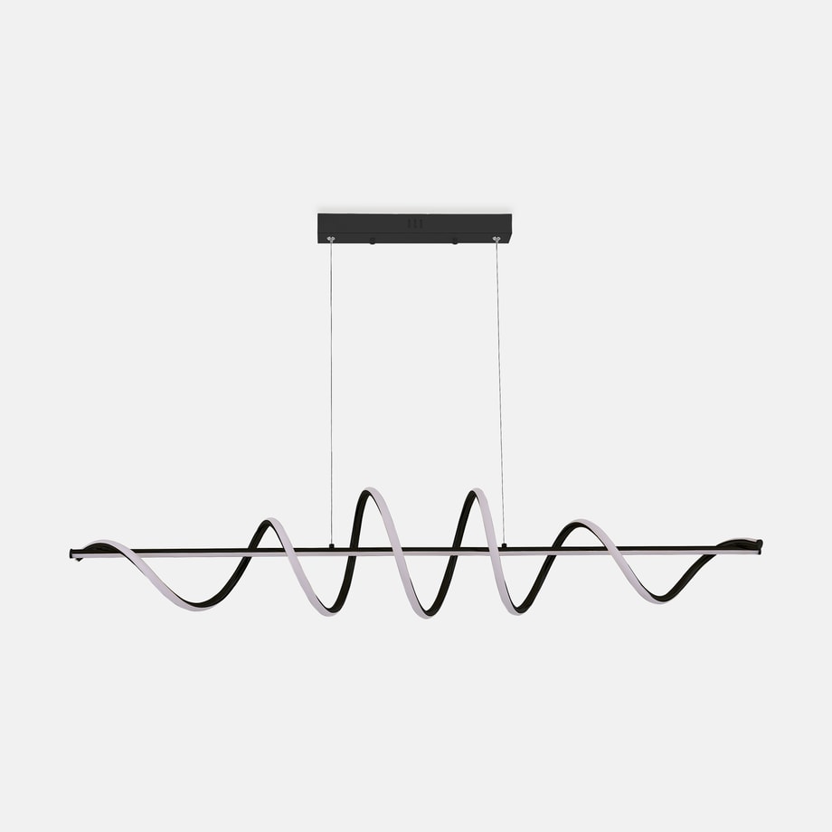 Lampa wisząca LED listwa ze wstęgą czarna ESERO - 1