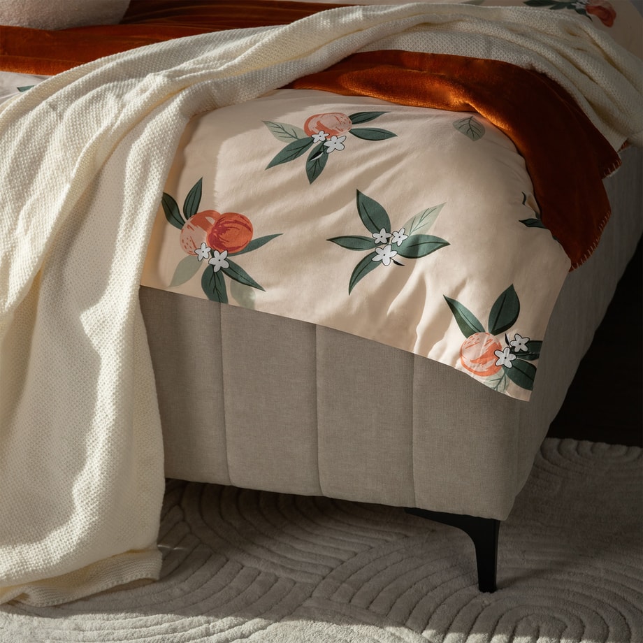 Koc kremowy FANCY 130x170 cm - 2