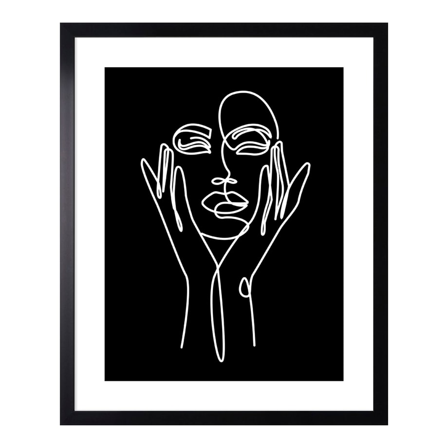 Obraz Line Art Twarz LINEAR II 43x53 cm - 1