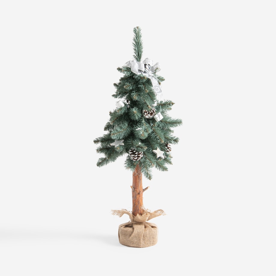 Choinka dekoracyjna TATRA srebrzysta 80 cm FOLK LUMI - zdjęcie 1