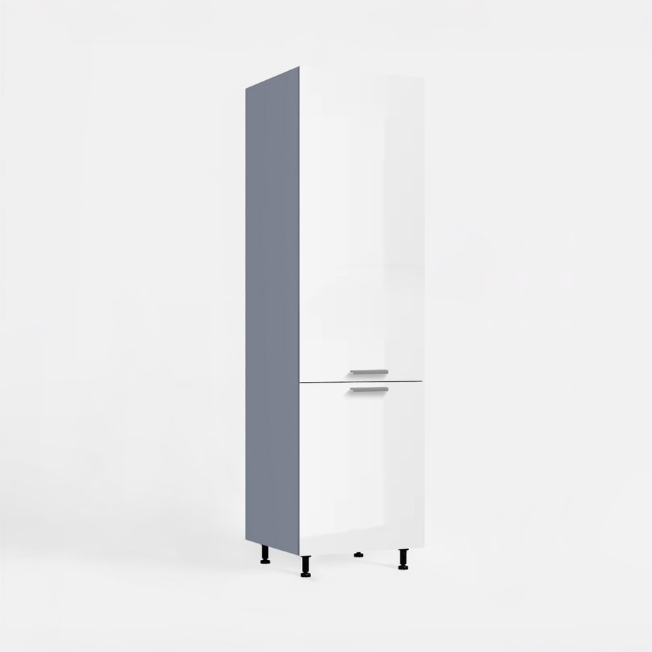 Słupek pod lodówkę MILENA 60 cm biały połysk - 1