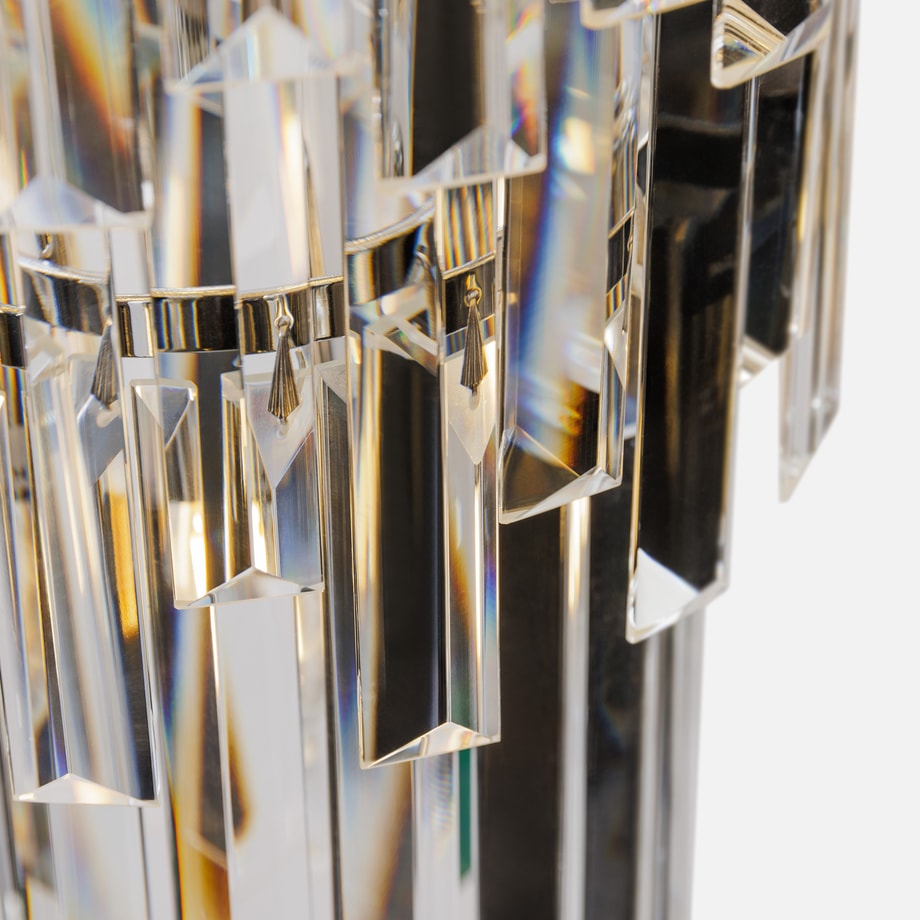 Lampa wisząca do salonu glamour chrom LUXE 160 cm - 5