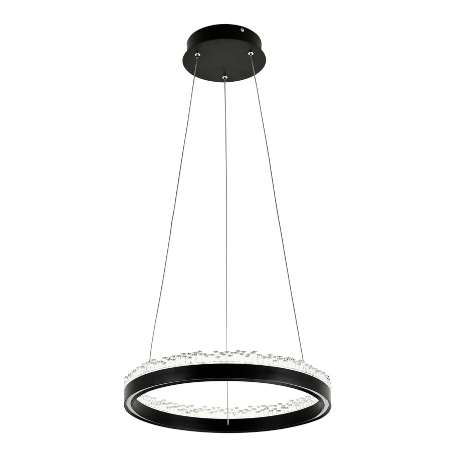 Lampa wisząca LED pierścieniowa czarna REGI 40 cm - 2