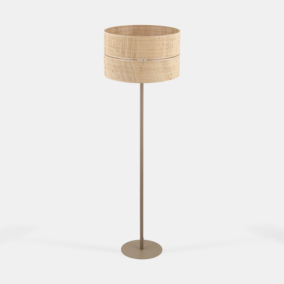 Lampa podłogowa słomkowy abażur CALMA - 1