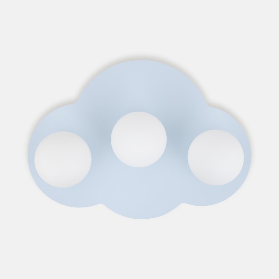 Kinkiet dziecięcy 3 klosze niebieski CLOUD NEW - 1
