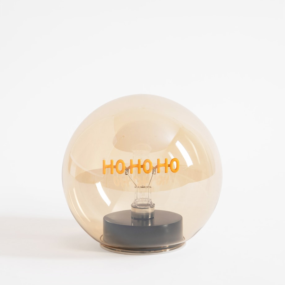 Dekoracyjna szklana kula LED 3AA HOHOHO - 1