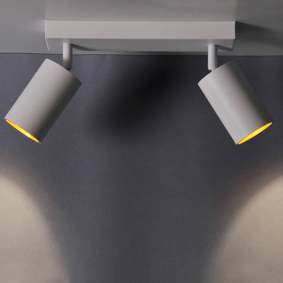 Listwa reflektor 2-punktowy biało-złoty MARIBEL II - 8