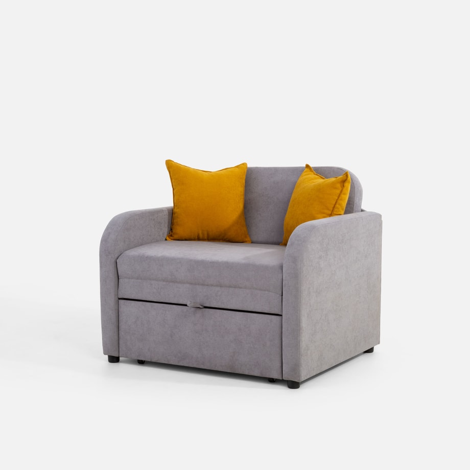 Sofa 1-osobowa rozkładana MINI szara - 6