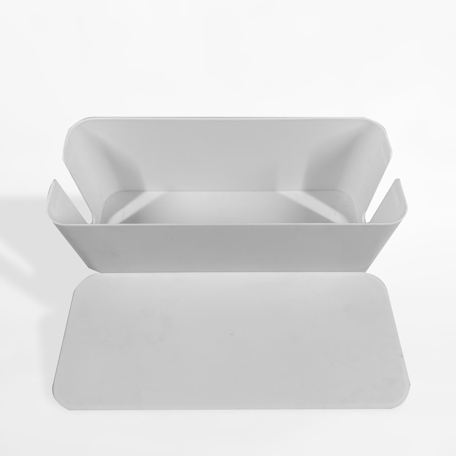 Organizer na kable biały 33x13,5x12 cm  - 1