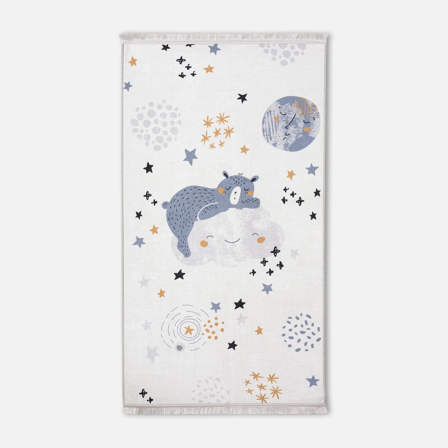 Dywan drukowany biały BEAR PETRA 80x140 cm - 1