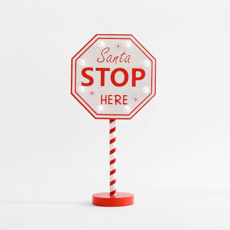 Dekoracja świąteczna ZNAK SANTA LED MIX - 1