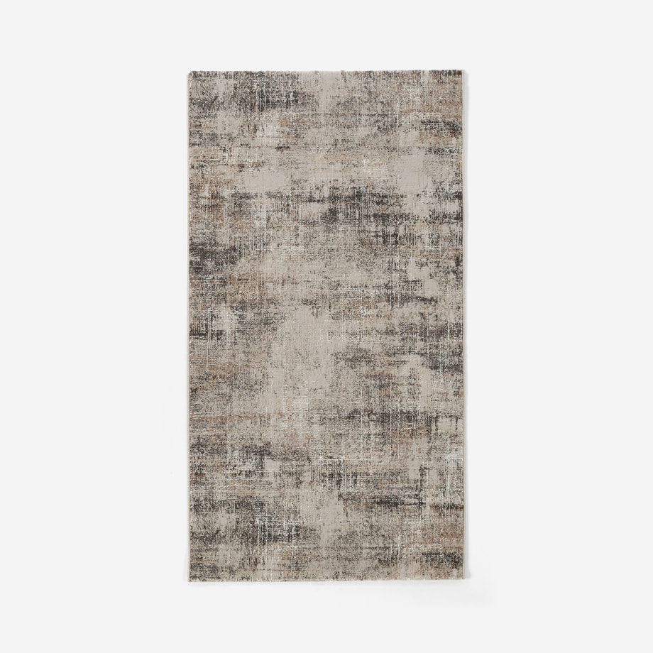 Dywan vintage przecierany ELLEN, szary, 80x140 cm - 1