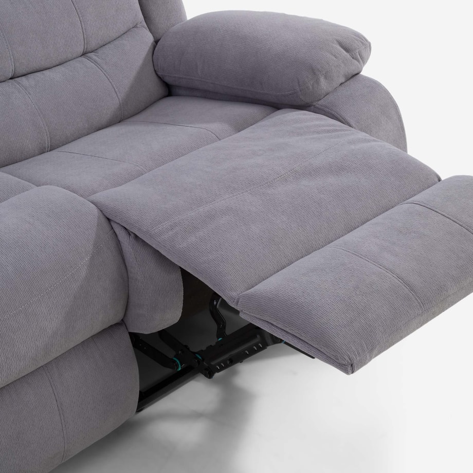 KAVELLA Sofa 2-osobowa funkcja relaks barek szara - 6
