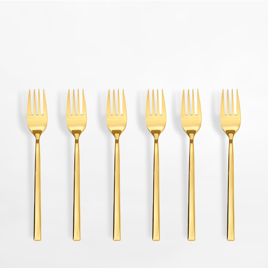 Widelczyki do ciasta COMO GOLD, 6 sztuk - 1