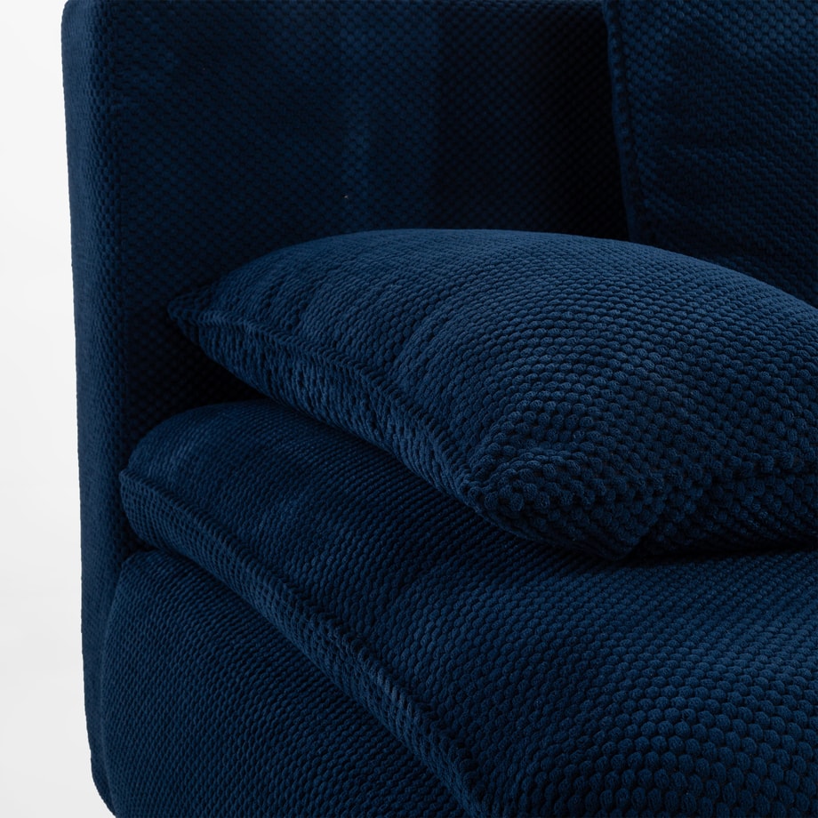 Sofa welurowa granatowa VERDE - 7
