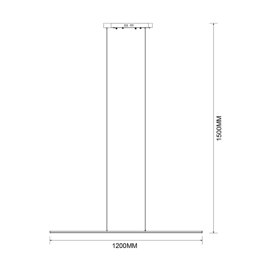 Lampa wisząca LED listwa złota ESERO - 2